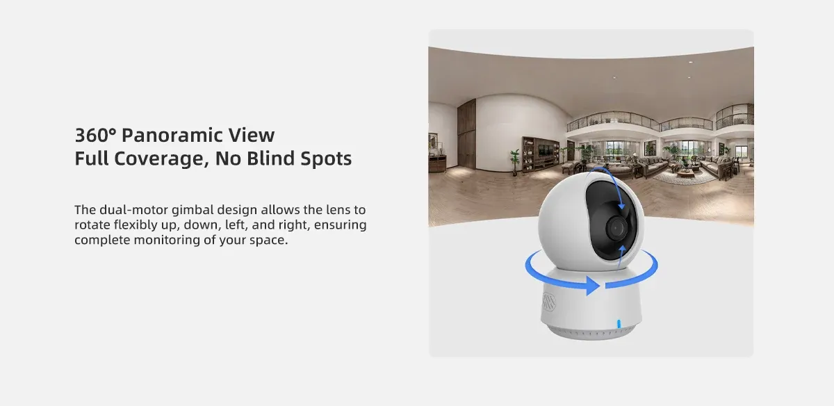 Aqara Smart Camera E1 2K Pan-Tilt Home Security Camera