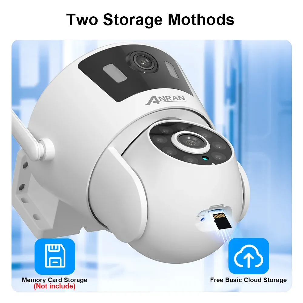 ANRAN P7 Dual-Lens 4MP WiFi Outdoor PTZ Camera