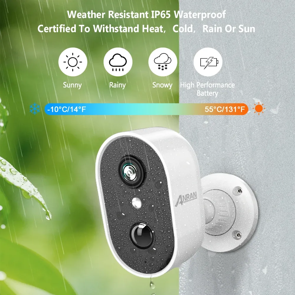 ANRAN C2 2K Wireless Battery Security Camera