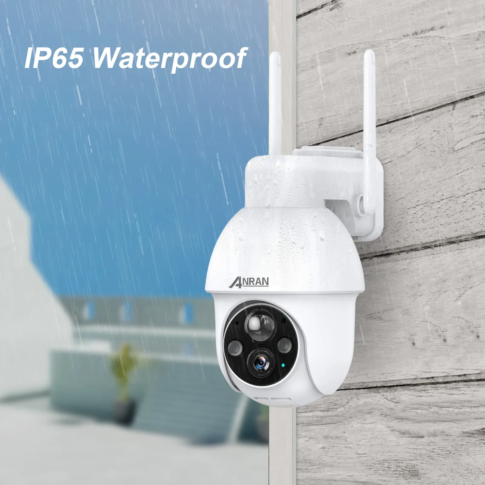 ANRAN 5MP Solar WiFi Outdoor Security Camera with PIR Detection