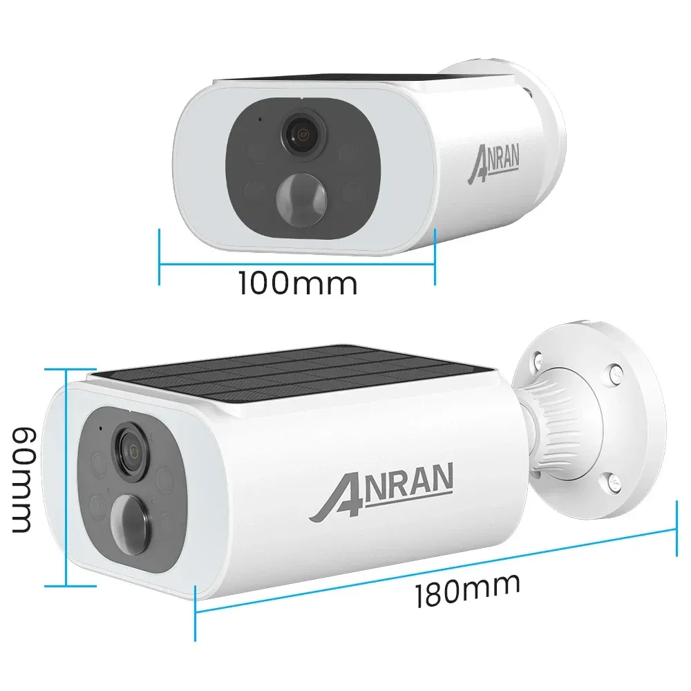 ANRAN C3 2K Solar Battery WiFi Floodlight Security Camera