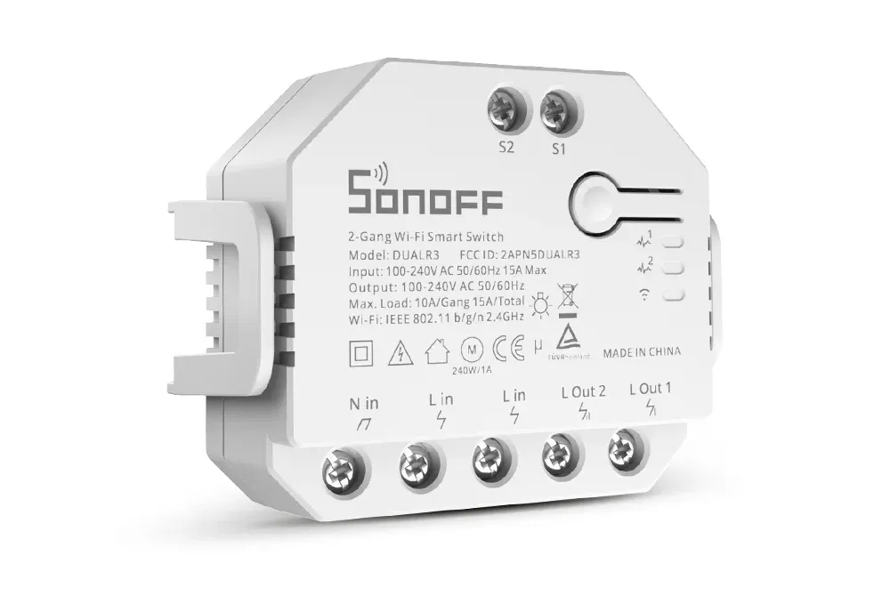 Sonoff DUALR3 Dual Relay Wi‑Fi Smart Switch with Power Metering
