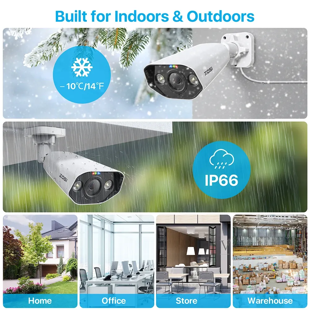 ZOSI 16-Channel 4K PoE AI Security Camera Kit