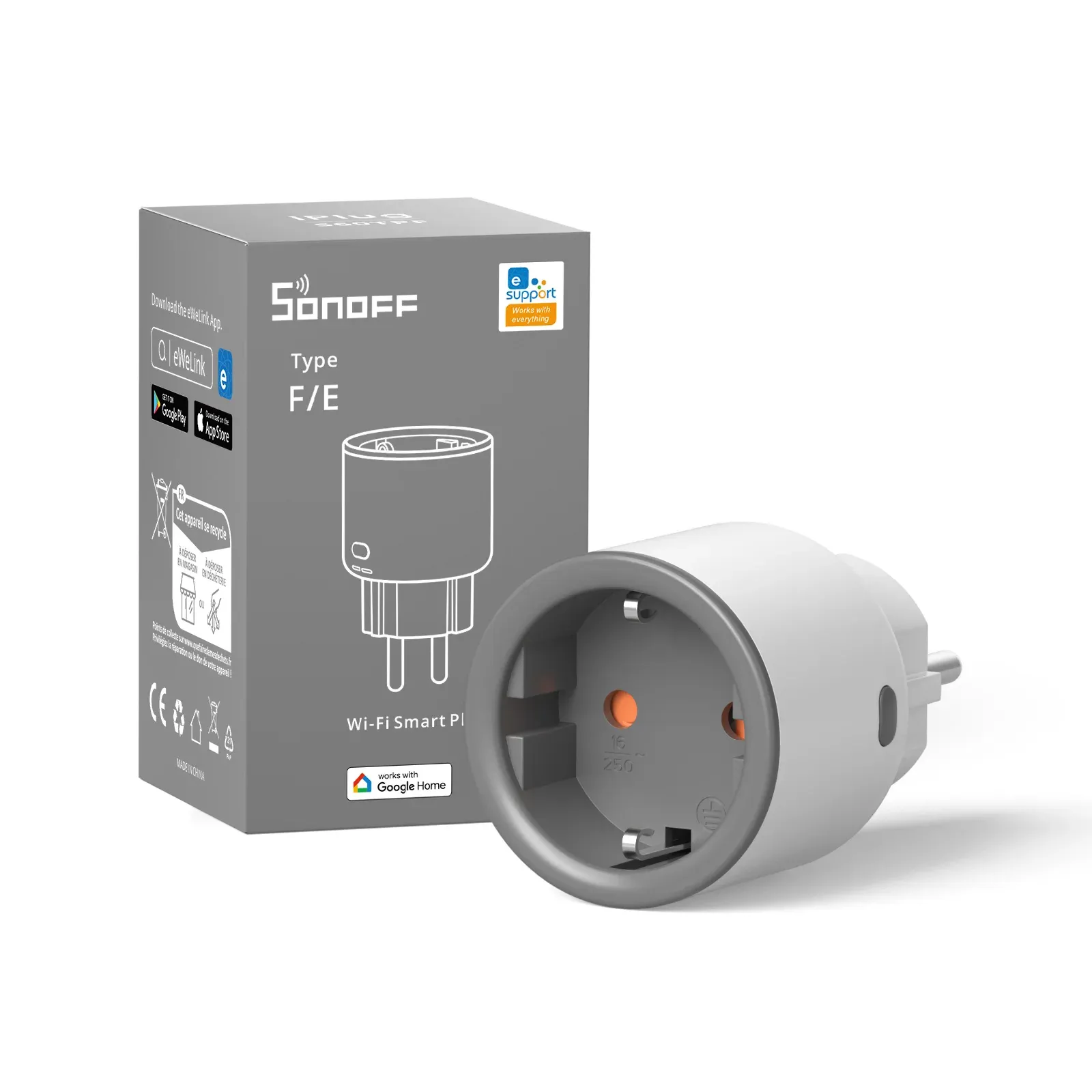 Sonoff S60 TPF Wi-Fi Smart Plug with Energy Monitoring