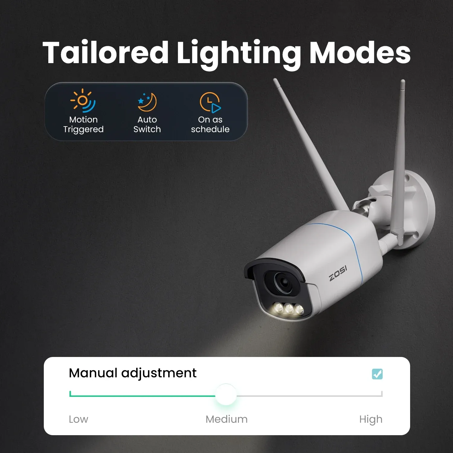 ZOSI C186A 4K Aurora Lux WiFi Outdoor Bullet Camera