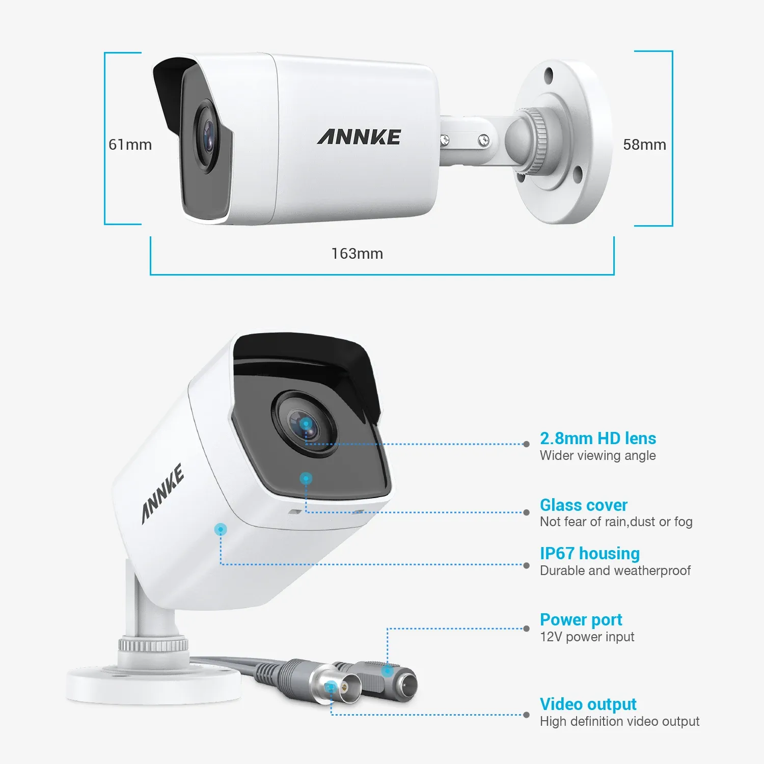 ANNKE 5MP Lite H.265+ 8-Channel DVR Camera Kit