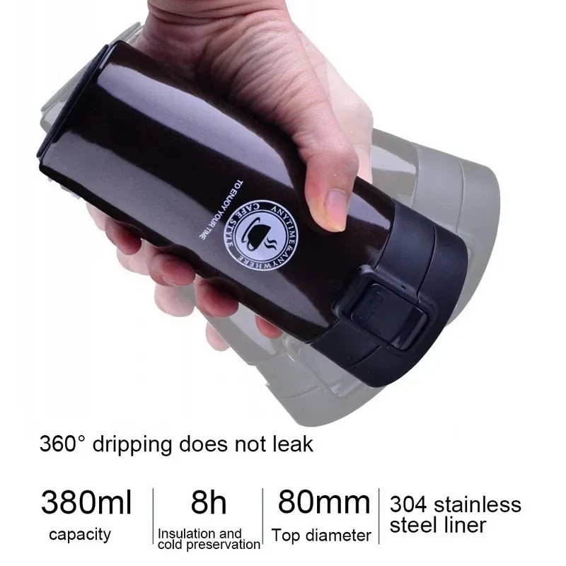 Compact 0.5L Stainless Steel Vacuum Mug