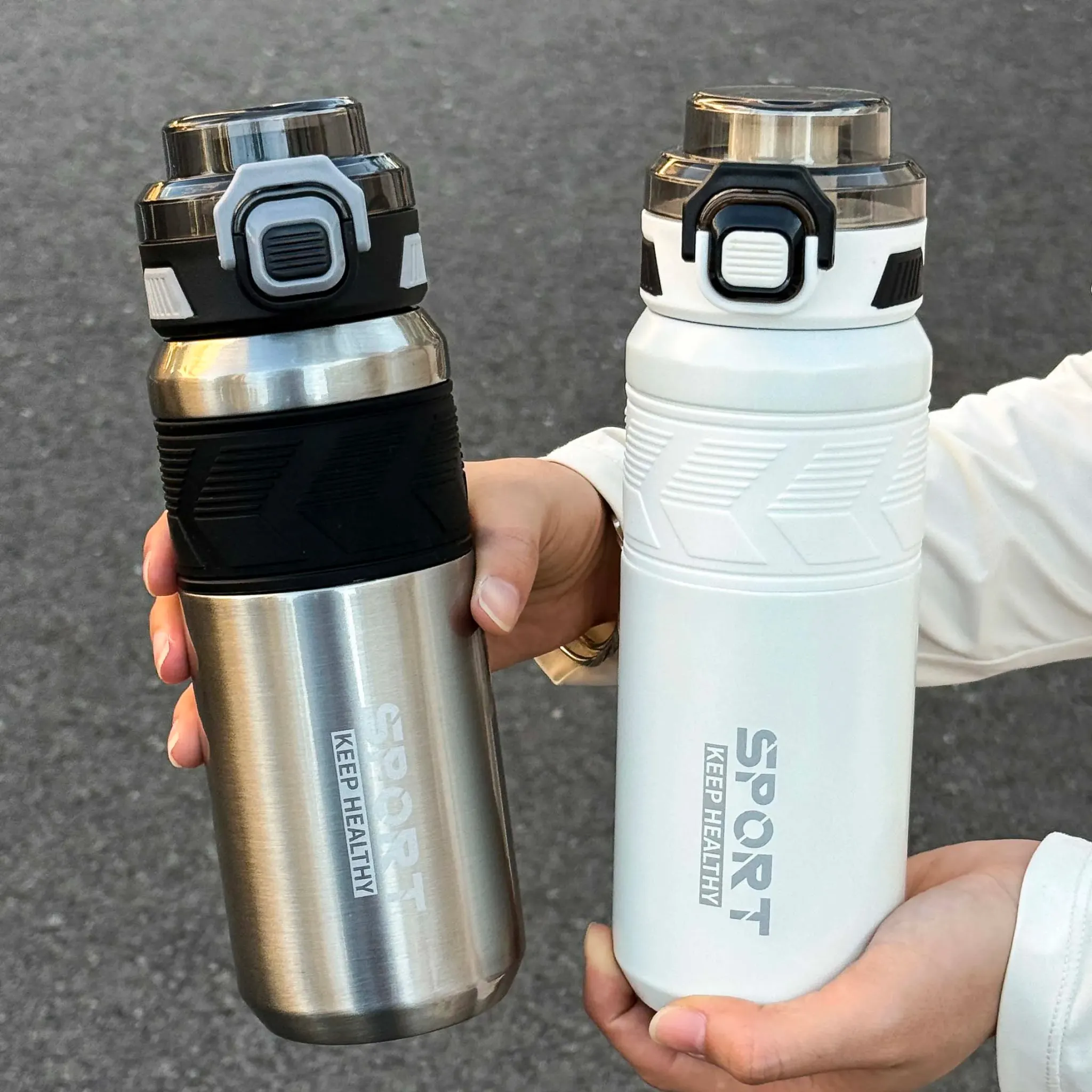 650ml Dual-Drink Stainless Steel Thermos Cup
