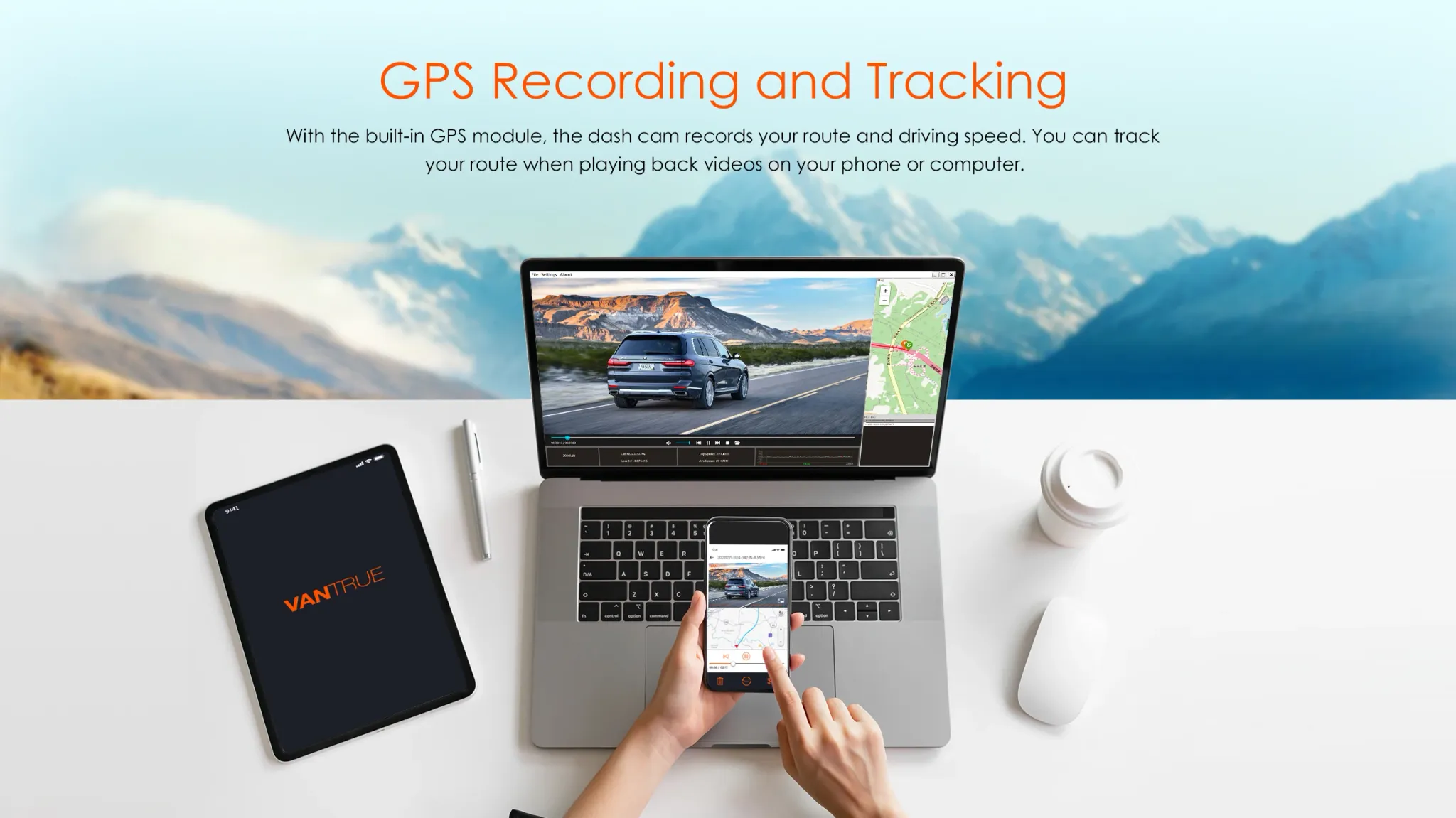 Vantrue E1 Lite Mini 1080P WiFi Dash Cam