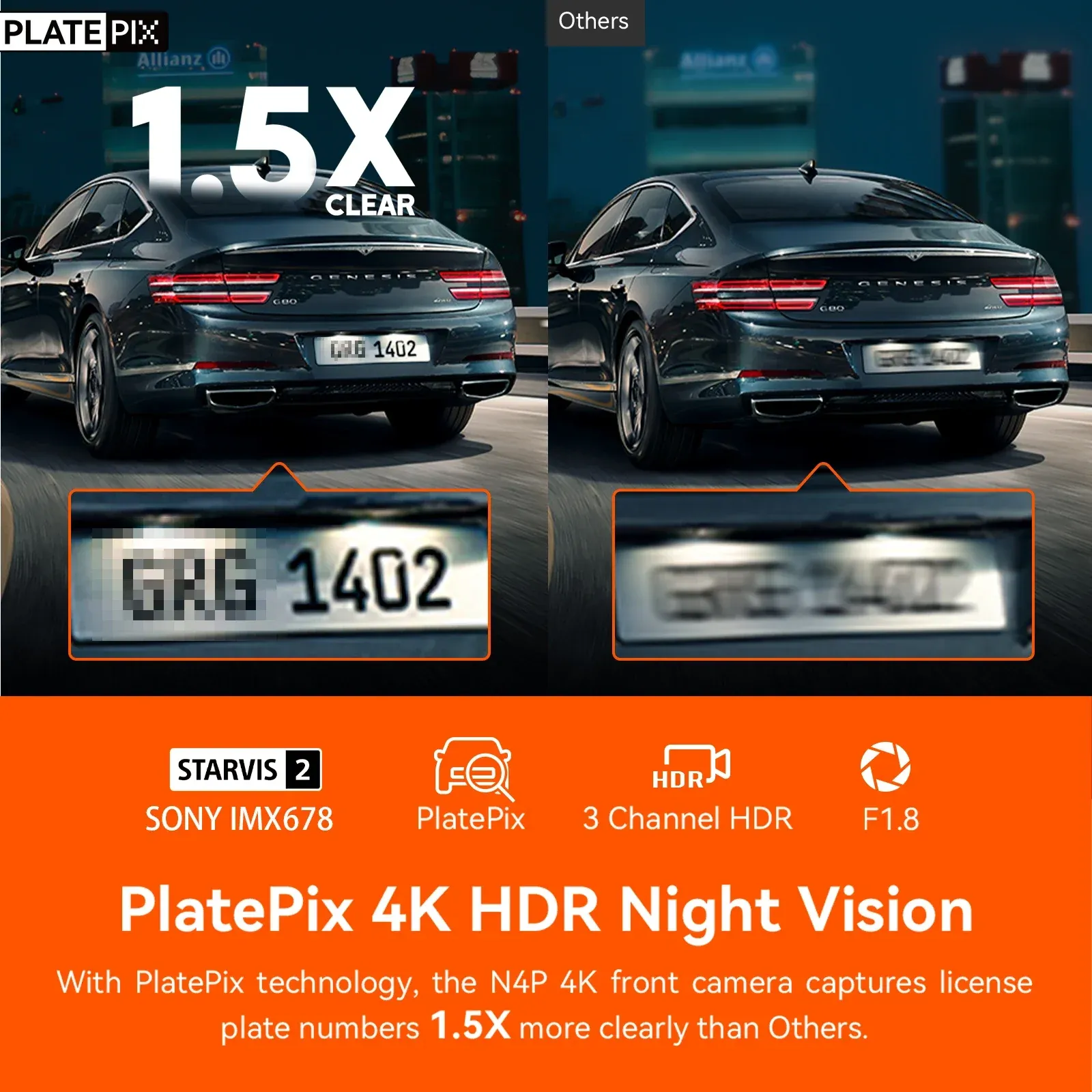 Vantrue N4 Pro 4K 3-Channel Wi-Fi Dash Cam