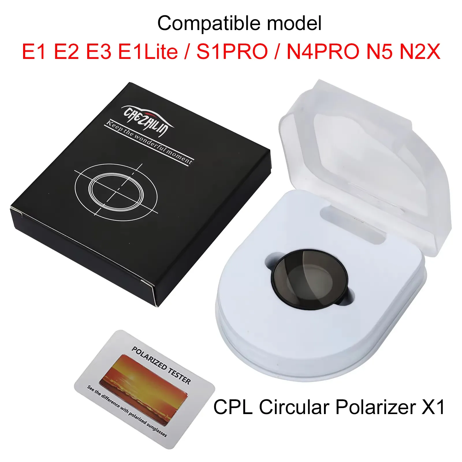 Vantrue Ultra-Slim 41.4 mm CPL Polarizer Filter for Compatible Dash Cams