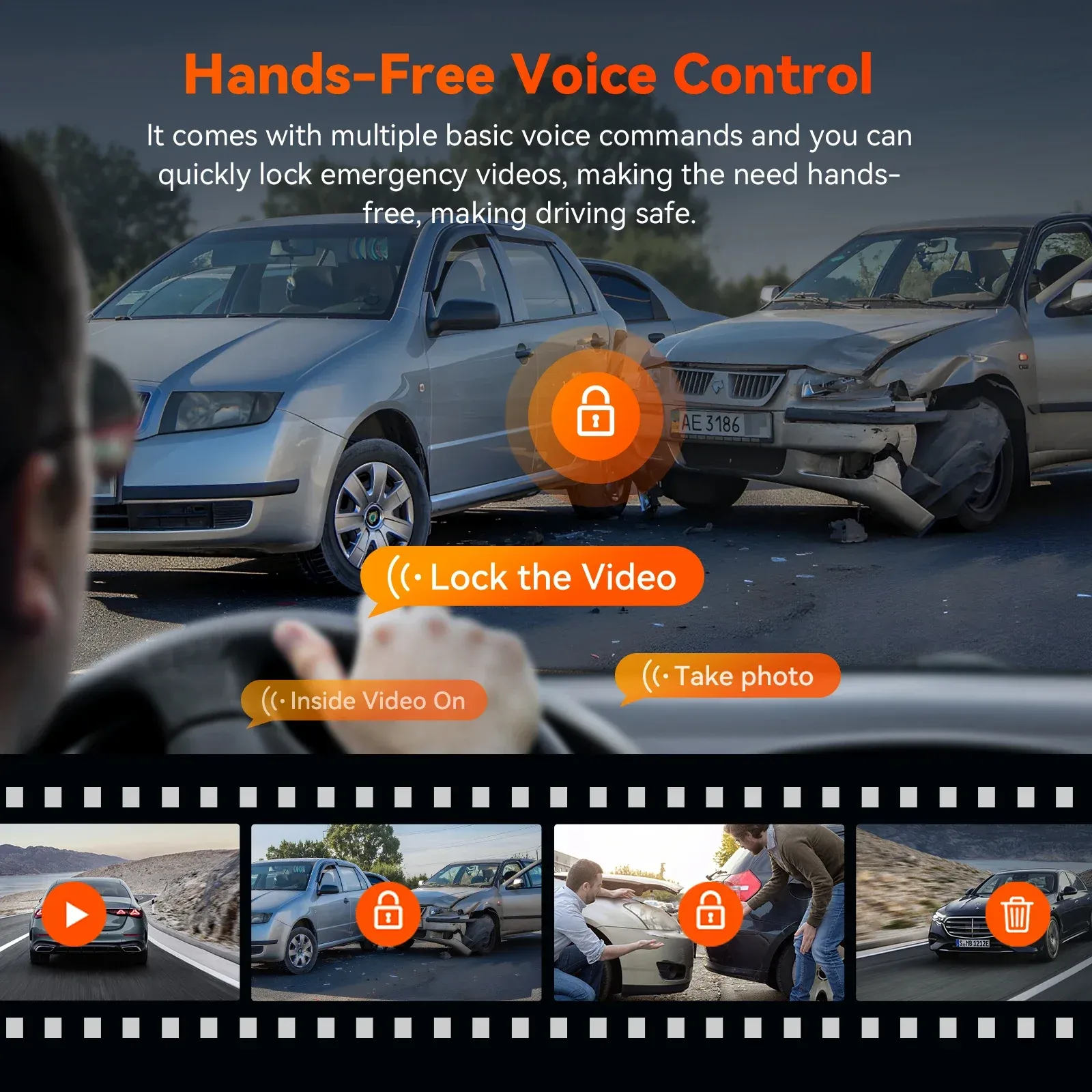 Vantrue S1 Pro 2.7K Dual Dash Cam with 5G WiFi and GPS