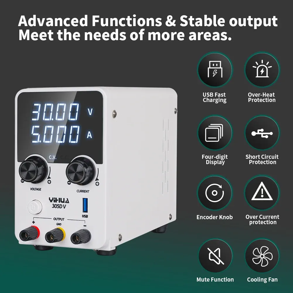 YIHUA 305D-V 180W Adjustable DC Laboratory Power Supply