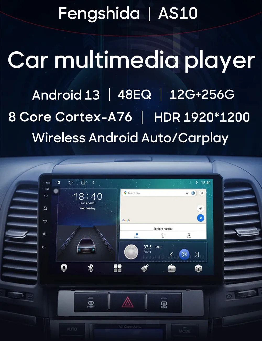 Ford Kuga Escape 9.7-Inch Android Car Stereo