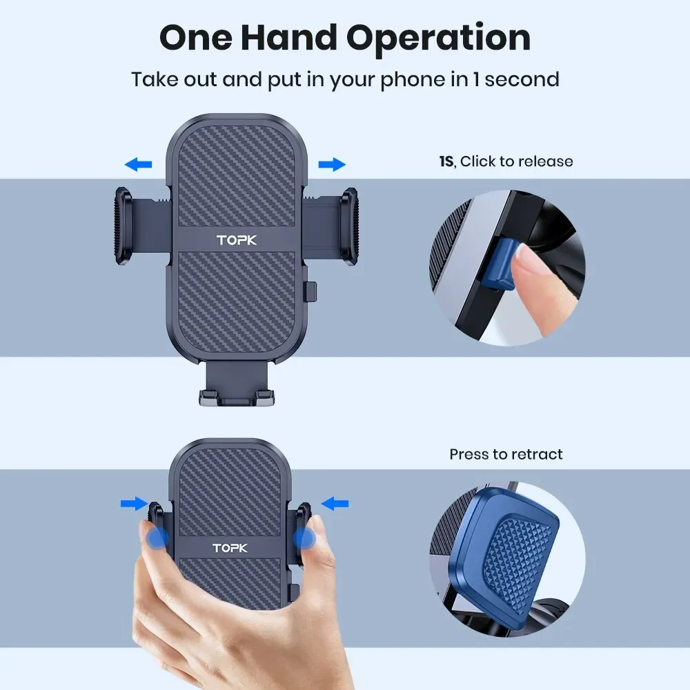 TOPK D46G Air Vent Gravity Car Phone Holder