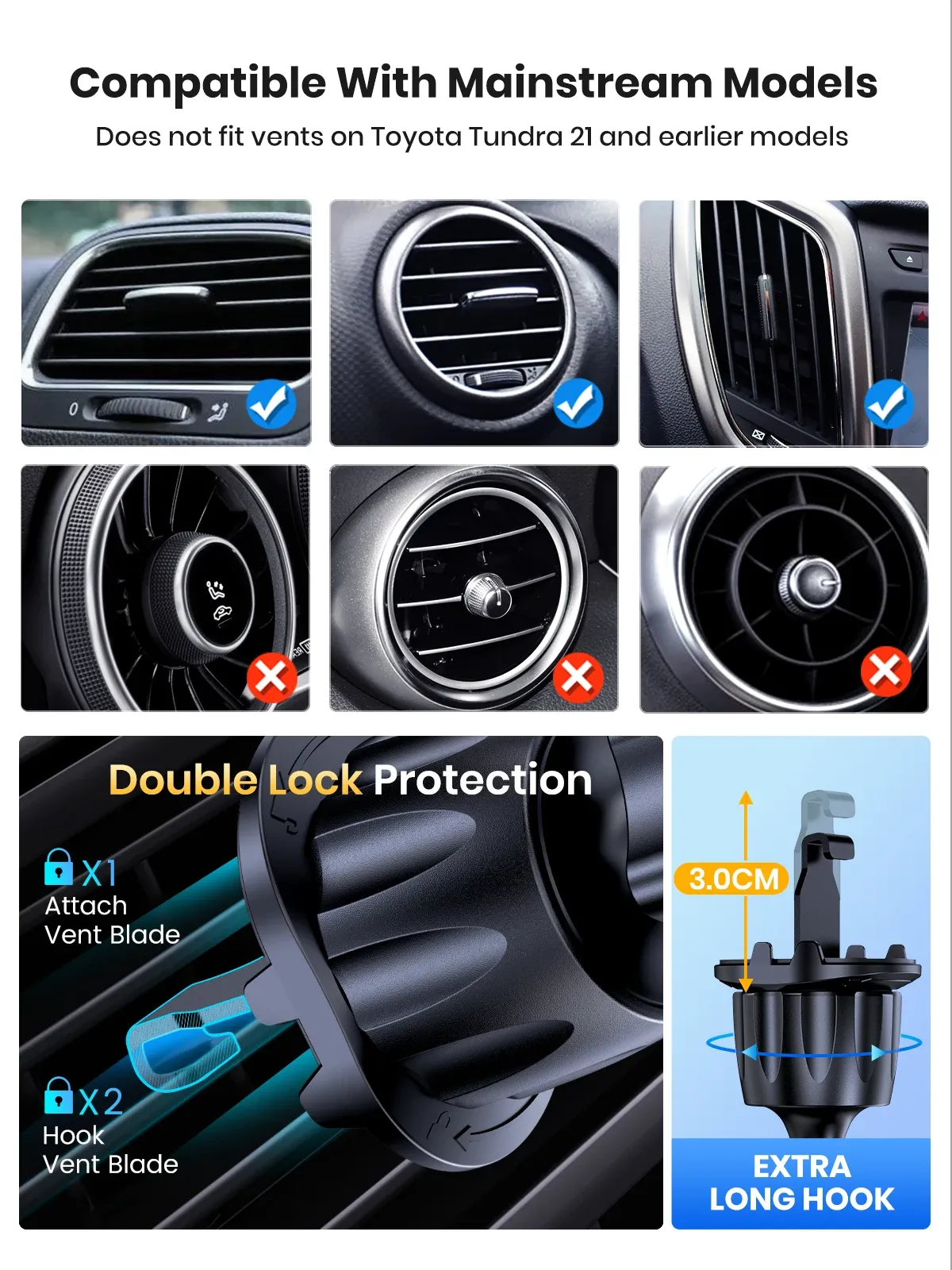 TOPK D46G Air Vent Gravity Car Phone Holder