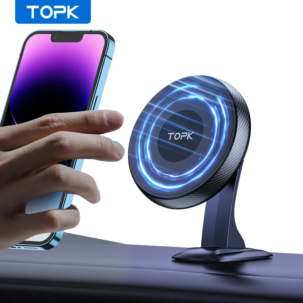 TOPK MagSafe Car Phone Mount with 360° Rotation
