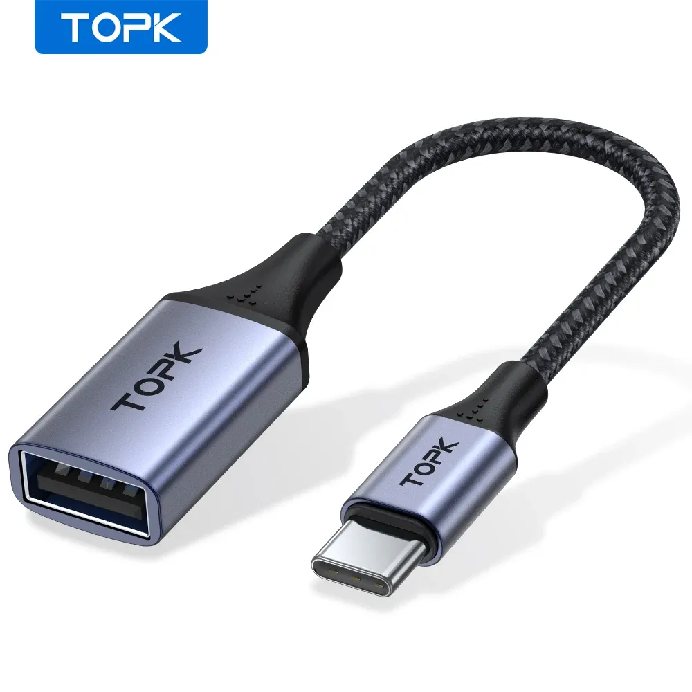 TOPK A10 USB-C to USB-A OTG Adapter Cable