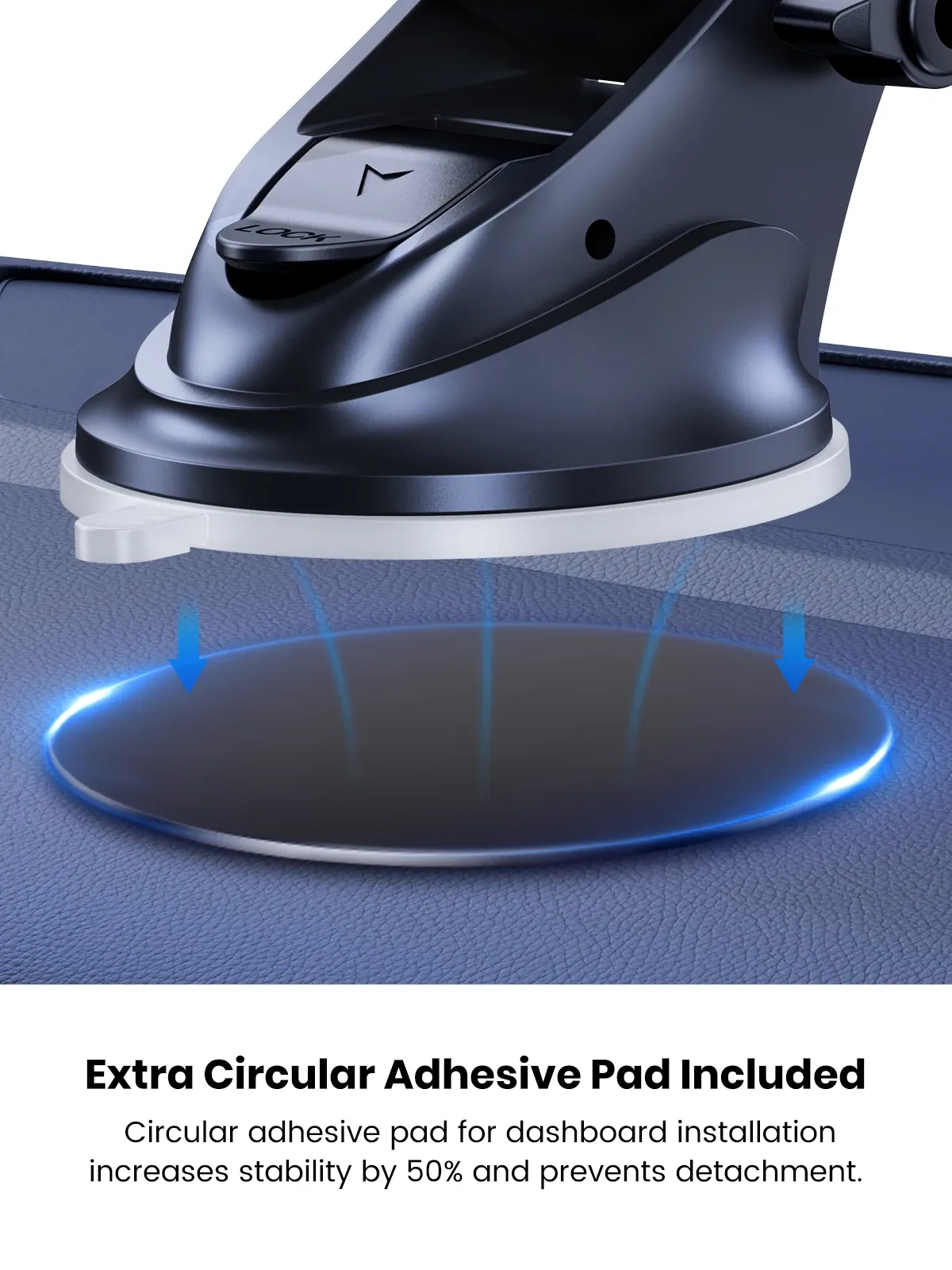 TOPK Adjustable Suction Car Phone Mount