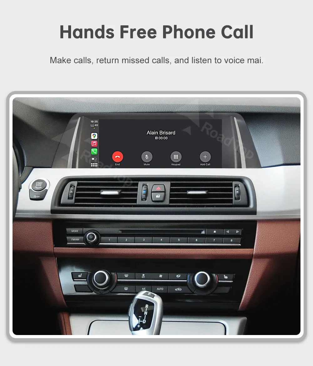 RoadTop Wireless CarPlay Display for BMW 5 Series F10/F11