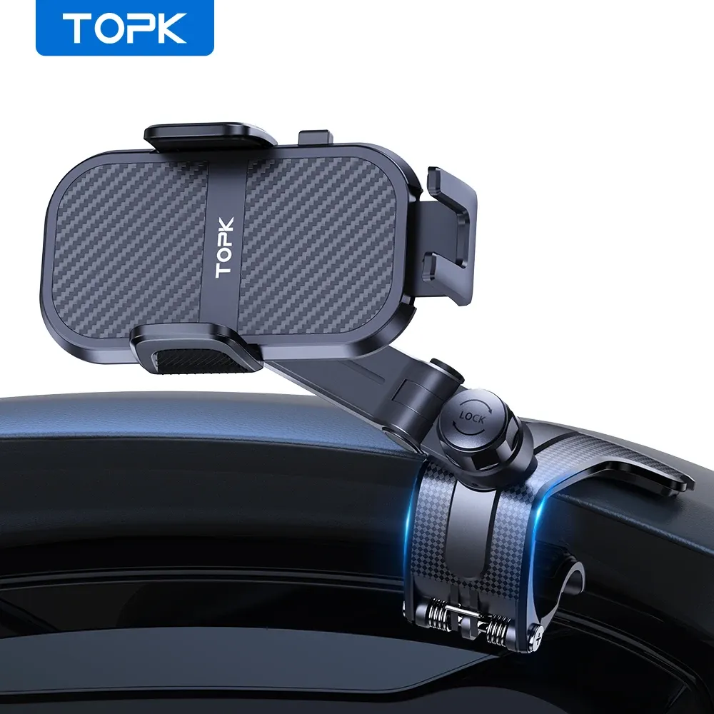 TOPK D46J Curved Dashboard Phone Mount