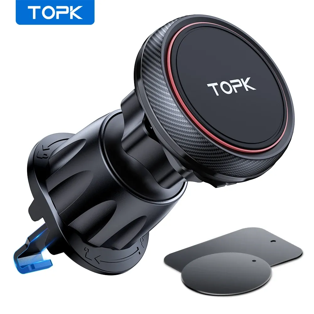 TOPK 6-Magnet Air Vent Car Phone Holder