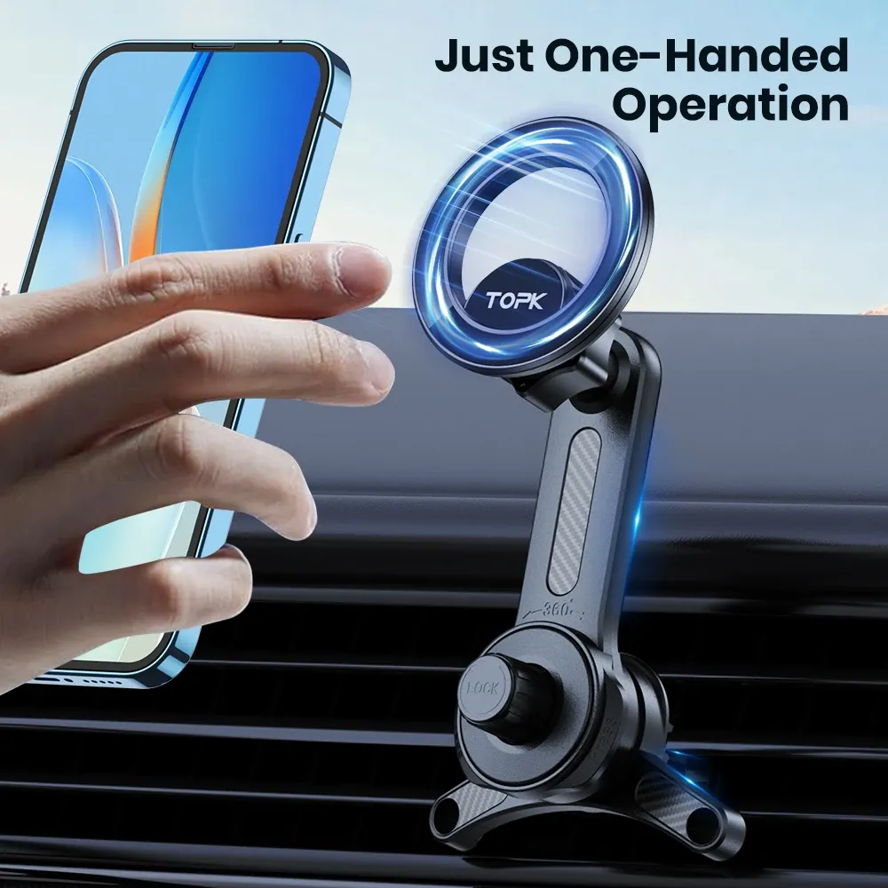 TOPK Mag-Safe Air Vent Magnetic Car Phone Holder